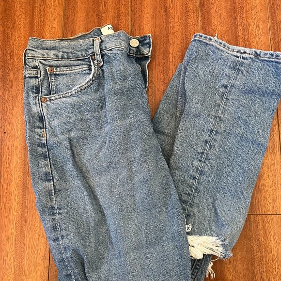 Agolde Riley High Rise Straight Crop - Picture 4 of 6